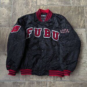 FUBU Sport Champs 05 Satin Varsity Jacket (1993, Vintage)